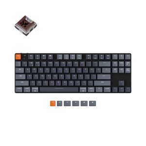 k1 se hot-swappable low profile optical switch rgb backlight keyboard
